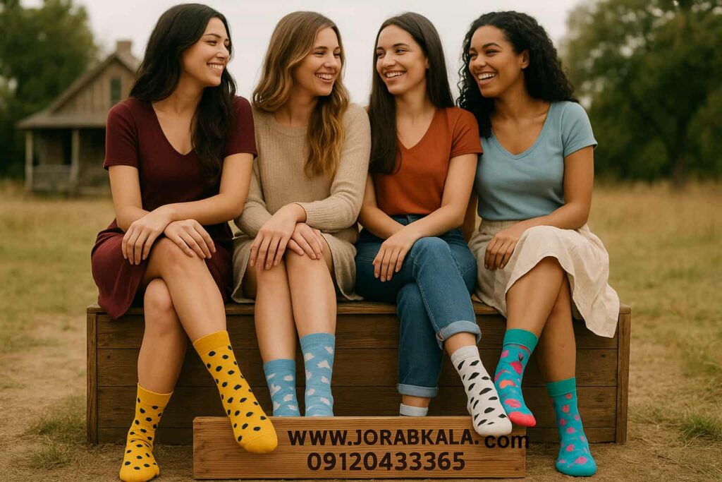 فروش عمده جوراب زنانه خارجی در تنوع بالا