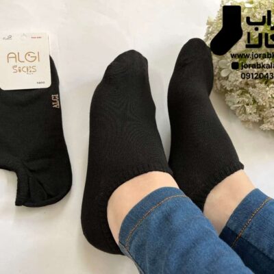 جوراب زیر قوزکی مشکی ساده
