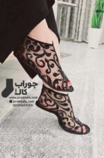 پاپوش روفرشی کف چرم مچی پشت زیپ دار طرح اشکال اسلیمی