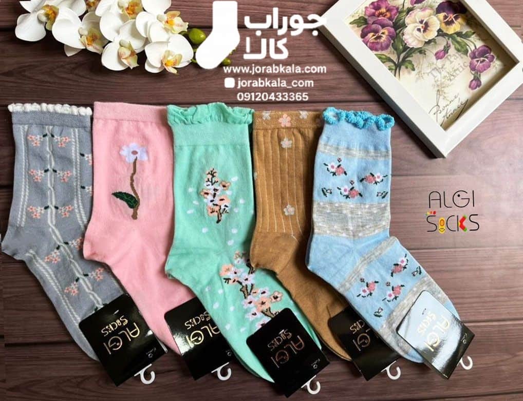 Photo_1756570448080 جوراب زنانه ساقدار رنگی لب فر