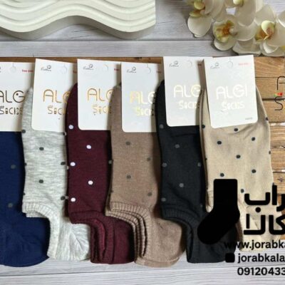 جوراب زنانه زیرقوزکی خالدار